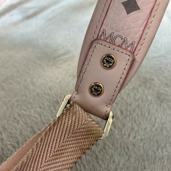 Mcm backpack in baby pink main image 6
